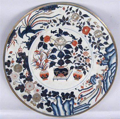 Large Japanese imari charger  