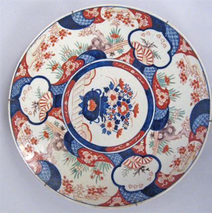 Three Japanese imari chargers  4a3d9