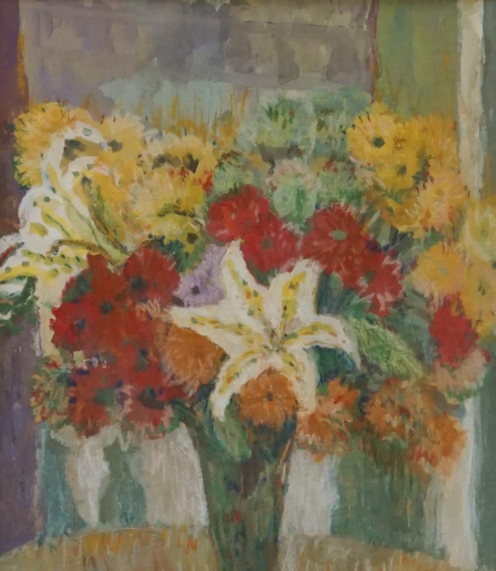 20TH CENTURY SCHOOL, VASE OF FLOWERS