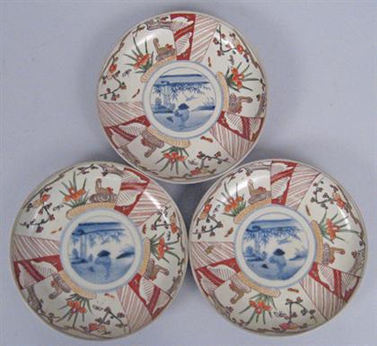 Six Japanese imari plated    18/19th