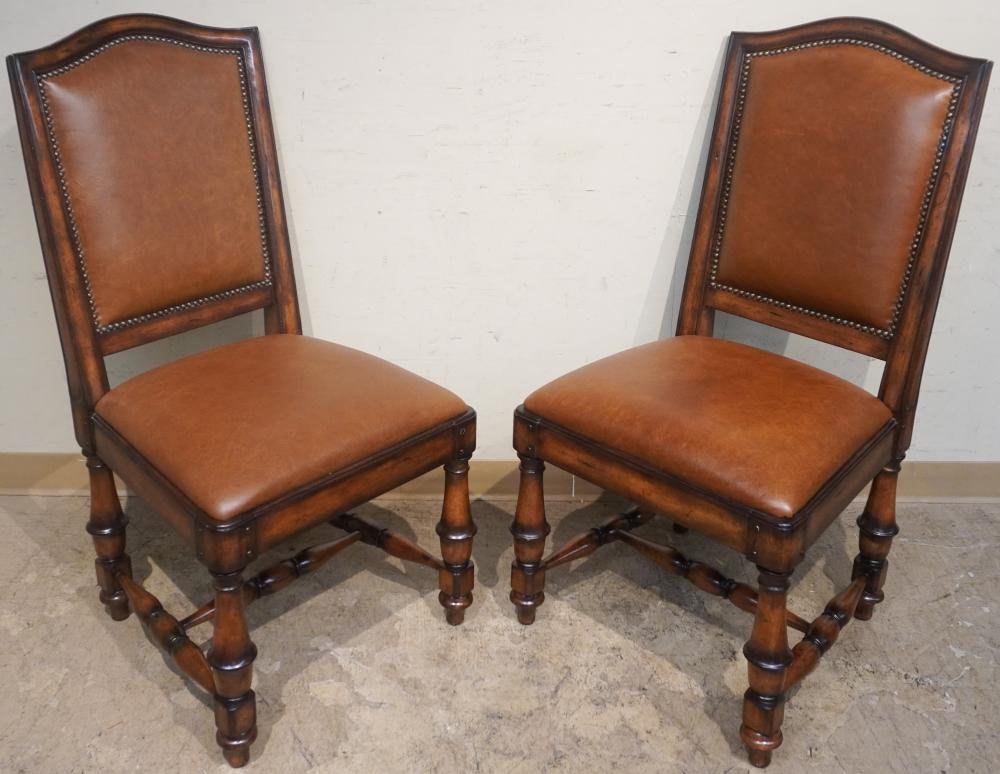 PAIR JACOBEAN STYLE MAHOGANY AND 2e66ec