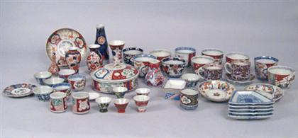 forty-five imari table items    18th