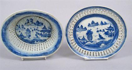Chinese export blue and white reticulated 4a3e6