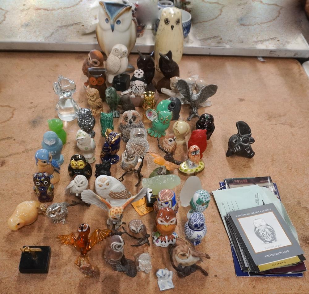 COLLECTION OF ASSORTED OWL FIGURINES  2e66fe