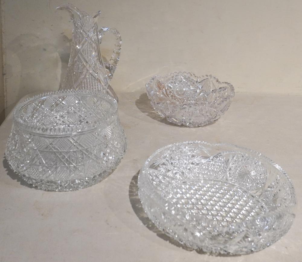 FOUR CUT CRYSTAL TABLE ARTICLESFour