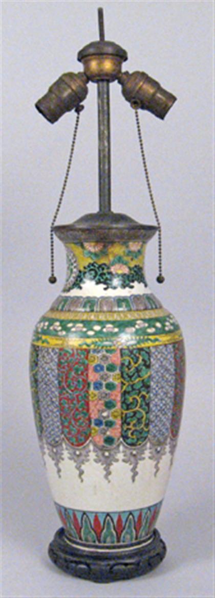 Japanese kutani vase    late 19th