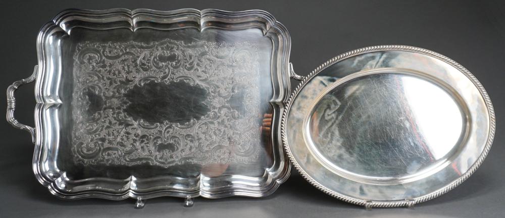 TWO GORHAM SILVER PLATE TRAYSTwo 2e6763