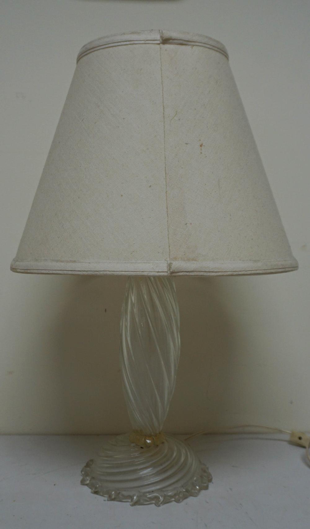 VENETIAN SPECKLED GLASS TABLE LAMP  2e678f