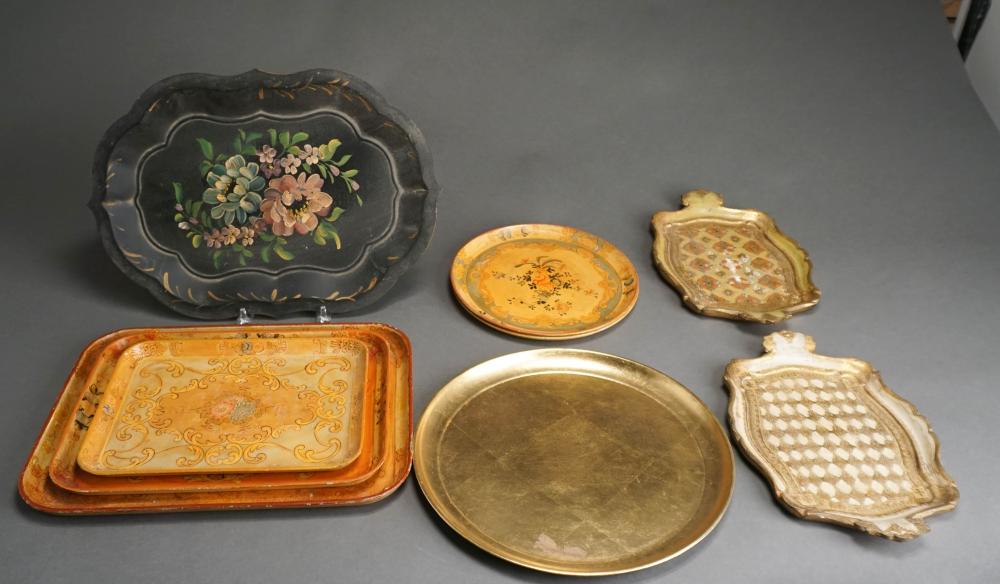 COLLECTION OF GILT DECORATED FLORENTINE 2e679f