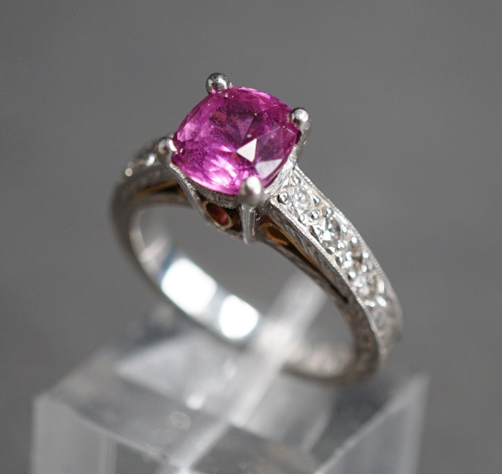 PLATINUM PINK SAPPHIRE AND DIAMOND 2e67b9