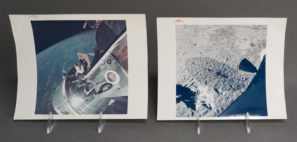 TWO NASA RED NUMBERED PHOTOGRAPHSTwo