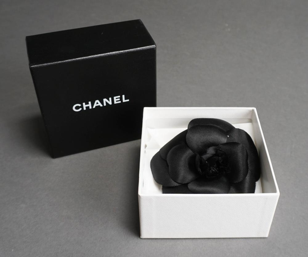 CHANEL CAMELIA BROOCH WITH BOXChanel