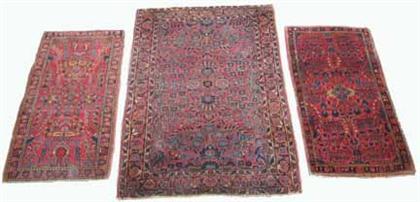 Three Sarouk rugs west persia  4a40d