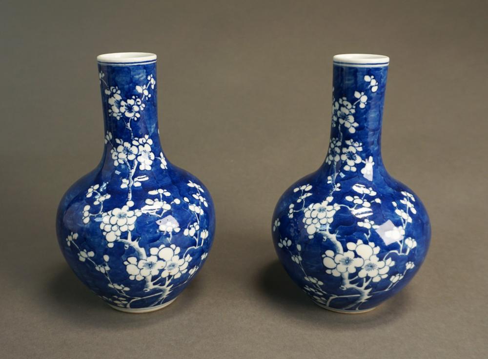 PAIR CHINESE BLUE AND WHITE 'HAWTHORNE'