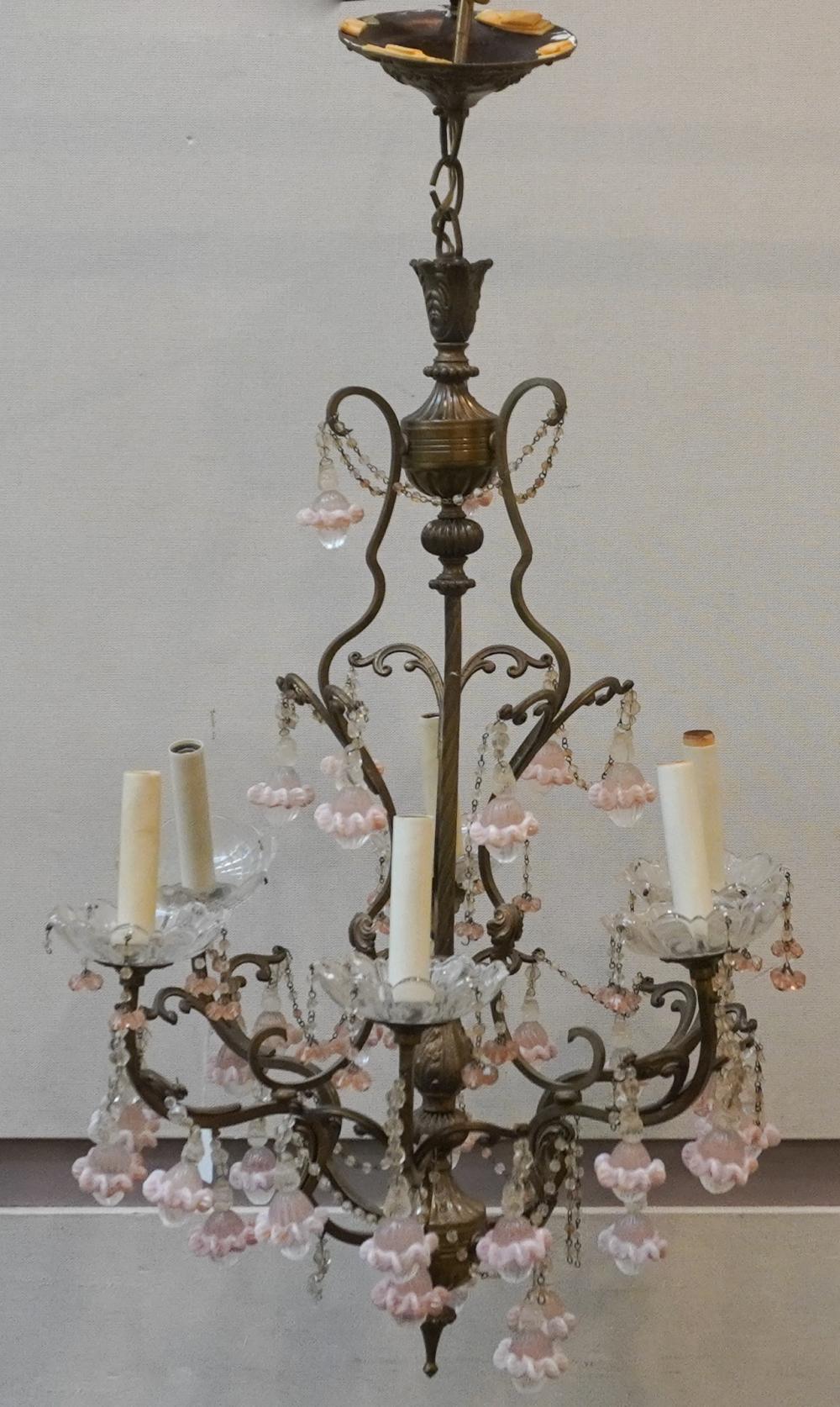 VICTORIAN STYLE BRASS SIX LIGHT 2e6944