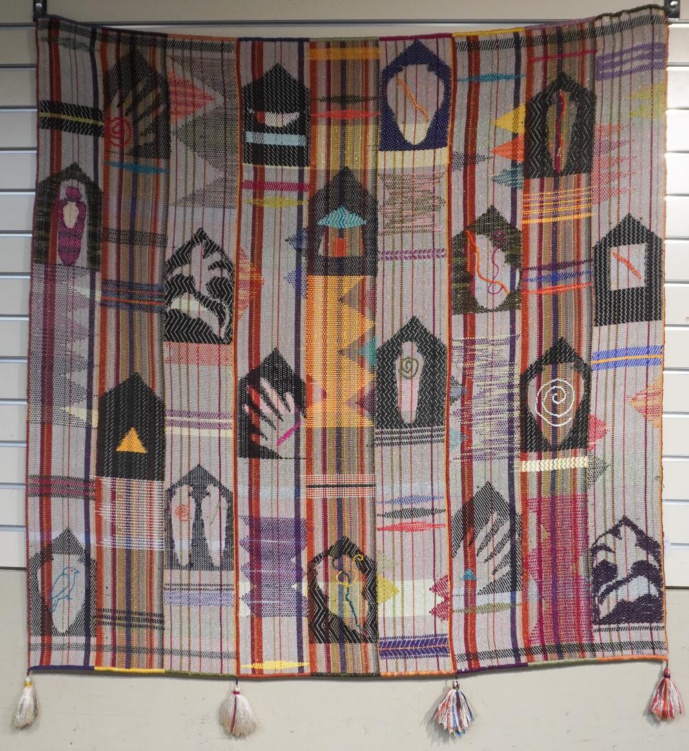 MARGARET HLUCH, WOVEN HOUSE BLANKET,