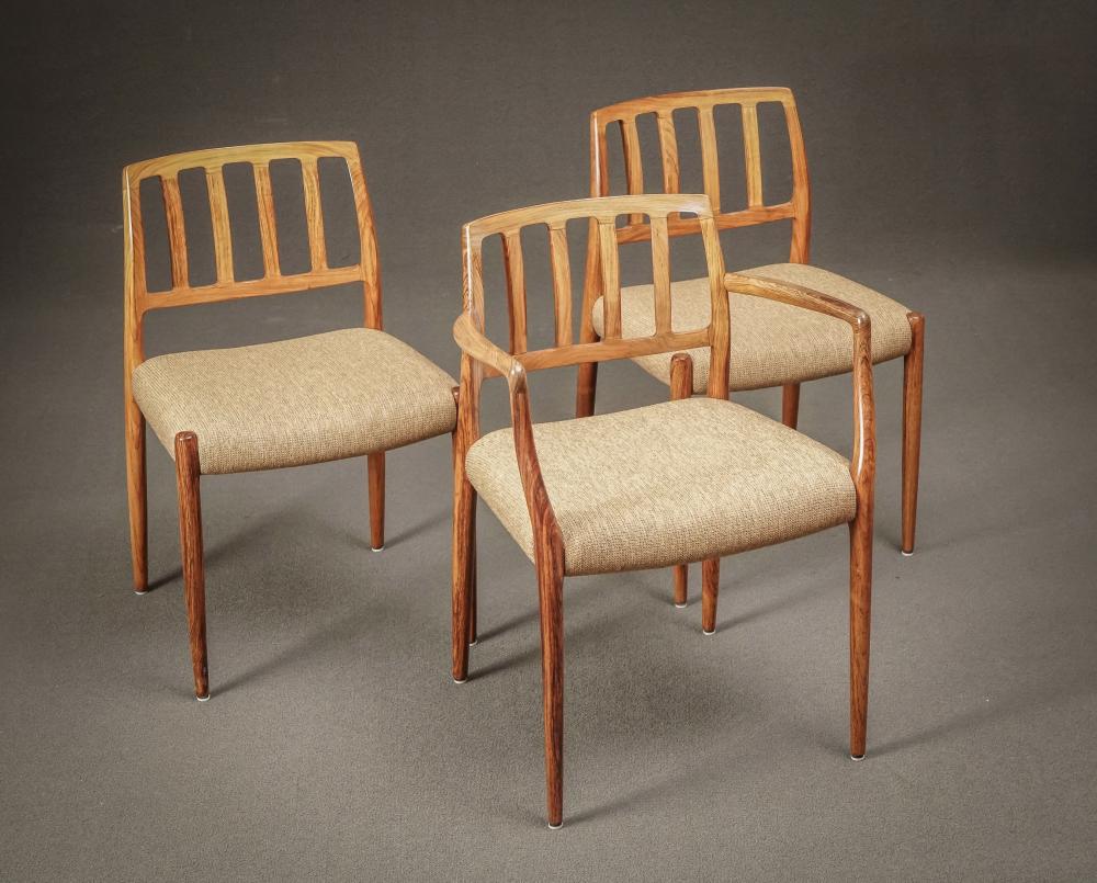 SET OF SIX NIELS OTTO MøLLER ROSEWOOD