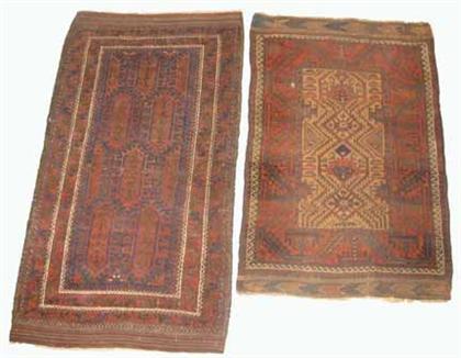 Two Belouch rugs northeast persia  4a434