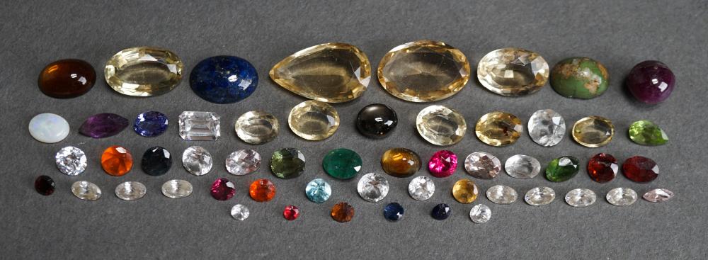 COLLECTION OF UNMOUNTED SEMI-PRECIOUS