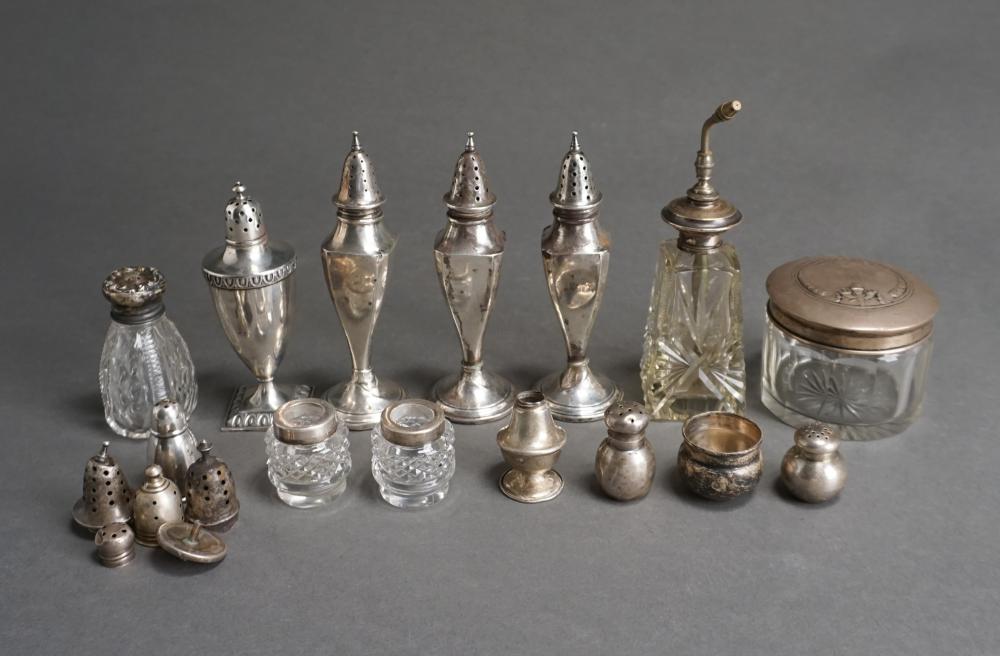 COLLECTION OF SILVER MOUNTED GLASS 2e6a9a