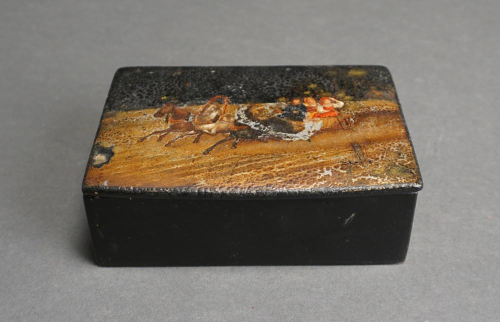RUSSIAN 19/20TH CENTURY LACQUERED