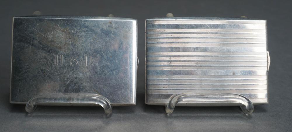 TWO NAPIER STERLING SILVER CASES,