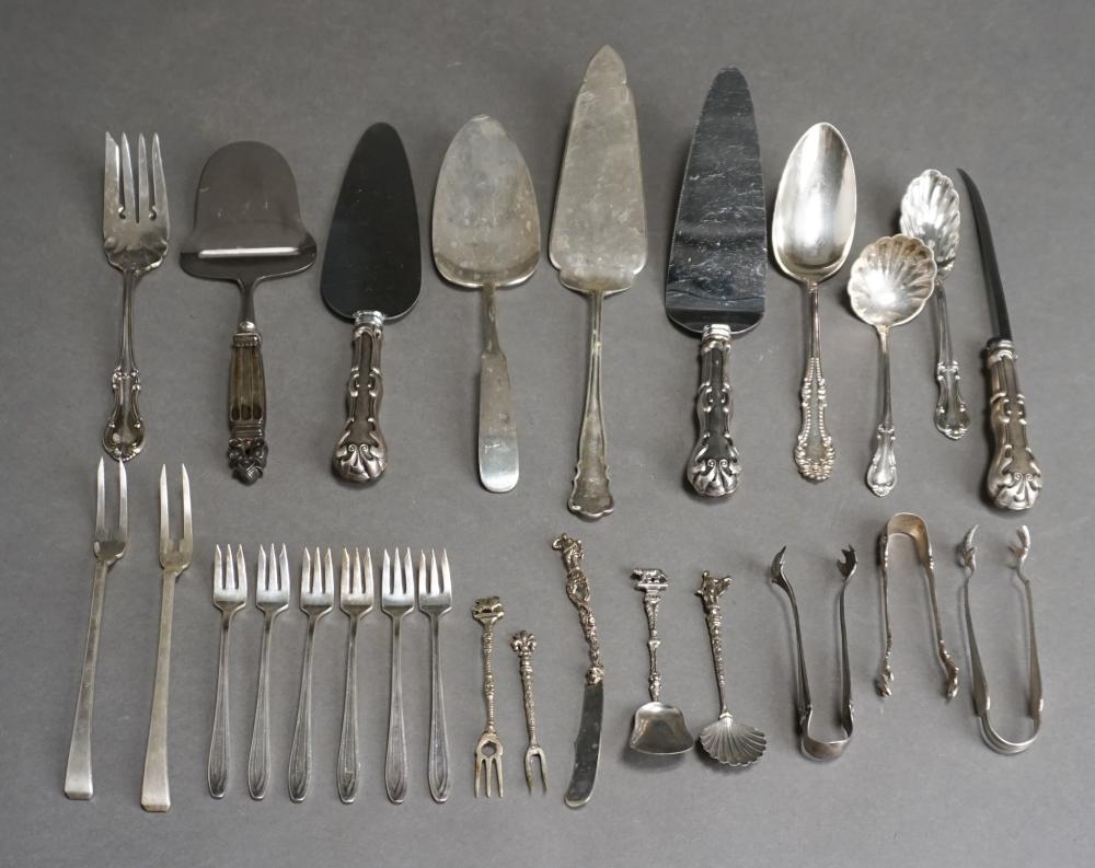 ASSORTED SILVER AND SILVERPLATE 2e6ab5