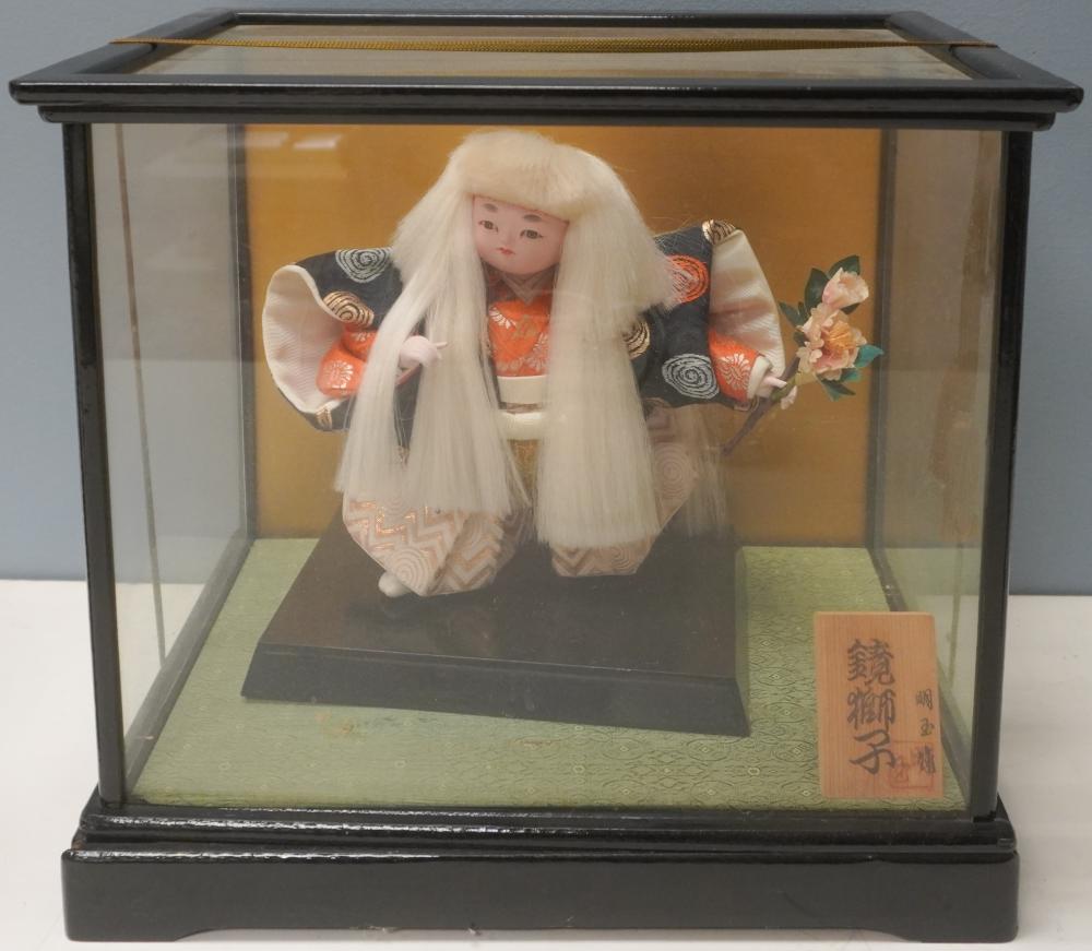 JAPANESE DECORATED CLOTH DOLL IN