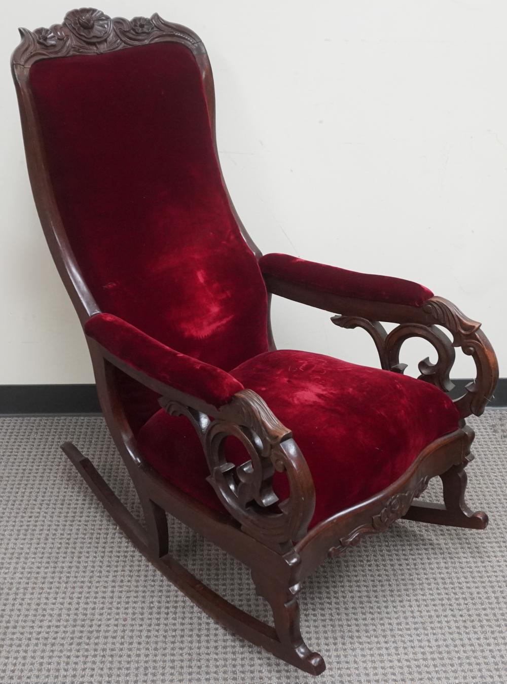 VICTORIAN ROCOCO WALNUT VELVET 2e6b0c