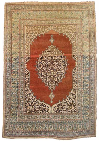 Tabriz rug northwest persia  4a45b