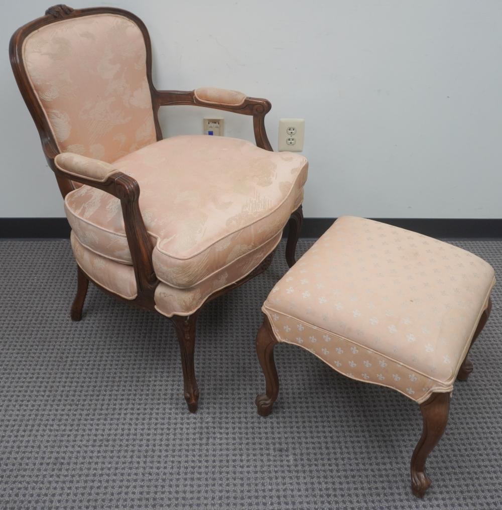 LOUIS XV STYLE FRUITWOOD PINK UPHOLSTERED 2e6bcd