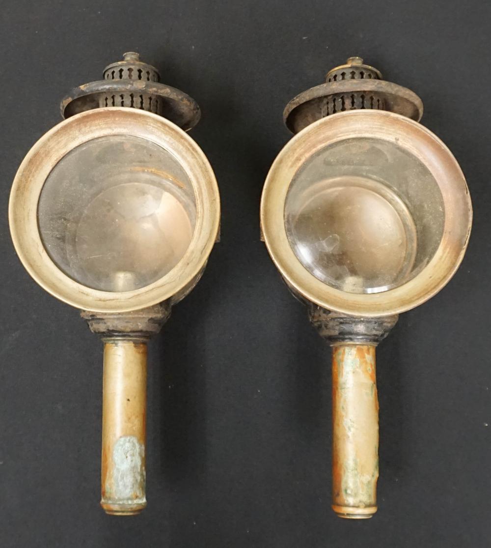 PAIR METAL CARRIAGE LIGHTS H  2e6c17