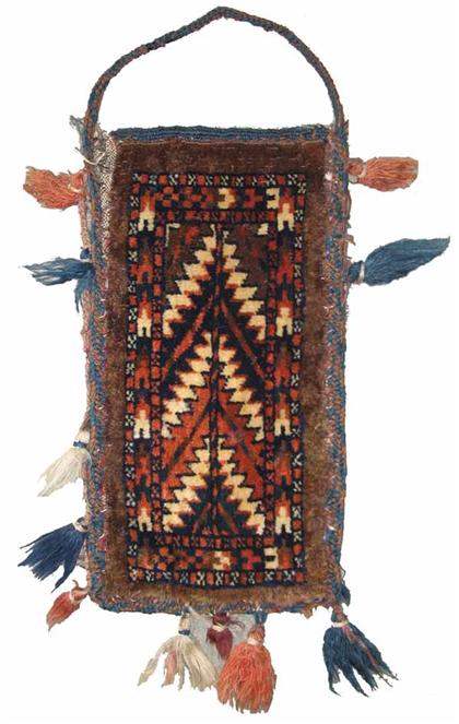 Yomud family Turkoman spindle bag 4a479