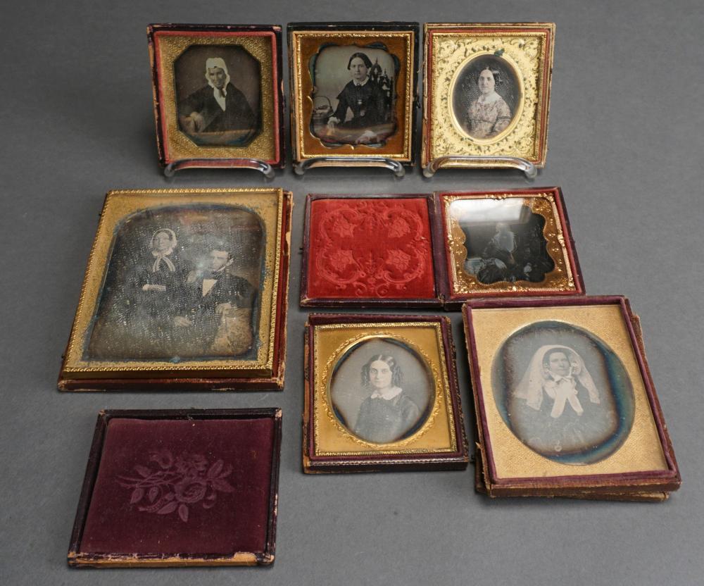 COLLECTION OF SIX ENCASED DAGUERREOTYPES