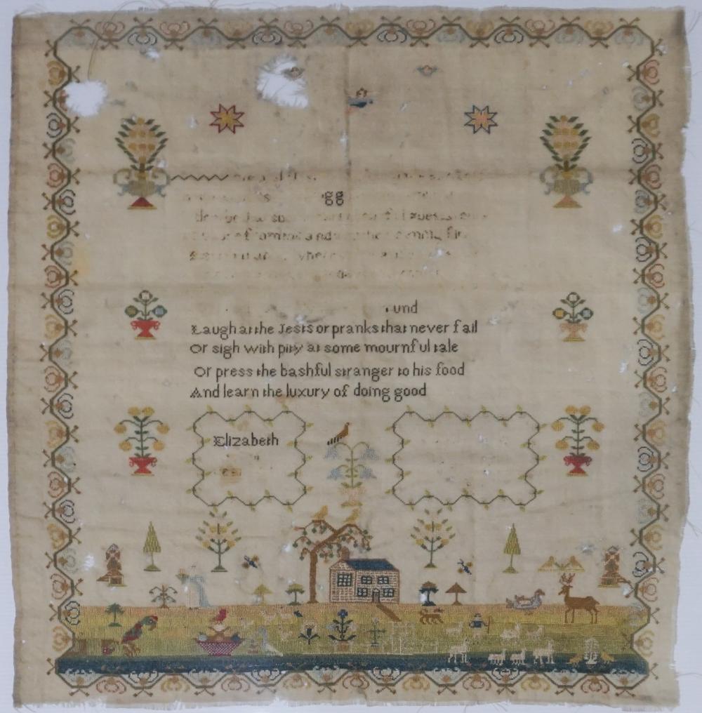 19TH CENTURY PICTORIAL NEEDLEWORK