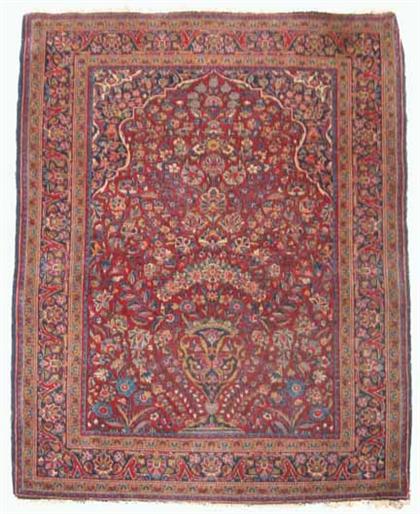 Kashan prayer rug    central persia,