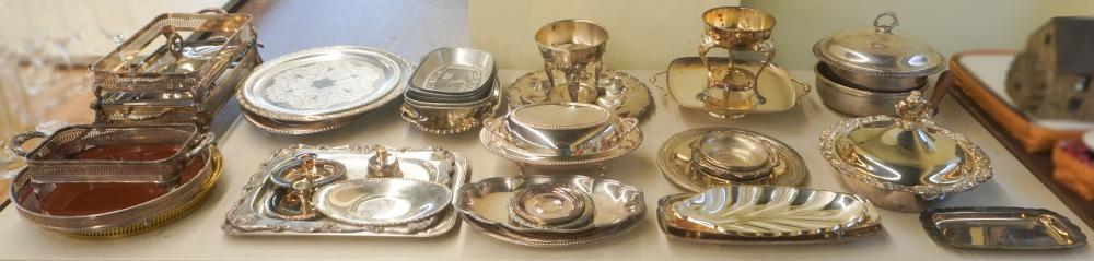 COLLECTION OF SILVERPLATE AND METAL