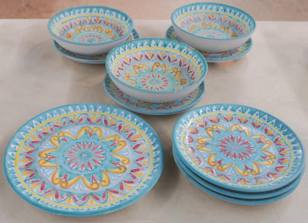 SET OF ITALIAN CERAMIC TABLEWARESet