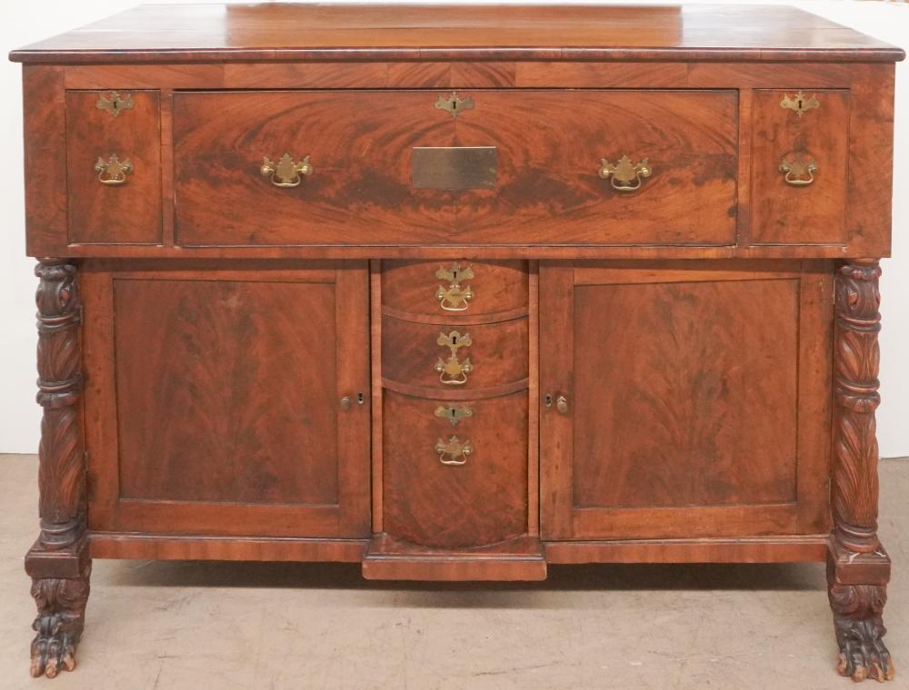 CLASSICAL CARVED MAHOGANY SIDEBOARD
