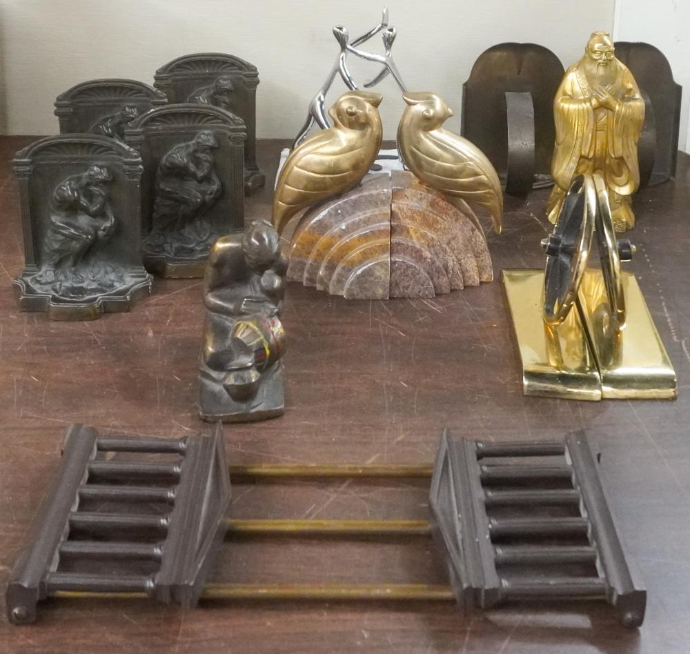 COLLECTION OF BRONZE AND BRASS