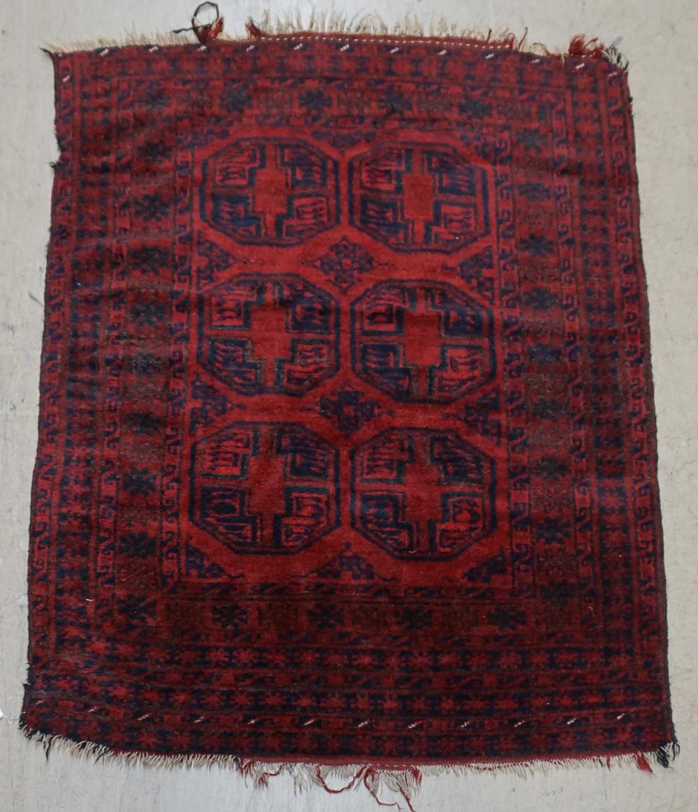 AFGHAN BOKHARA RUG, 4FT 10IN X