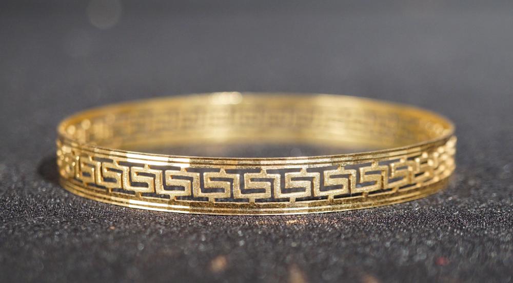 18 KARAT YELLOW GOLD GREEK KEY  2e6ed8