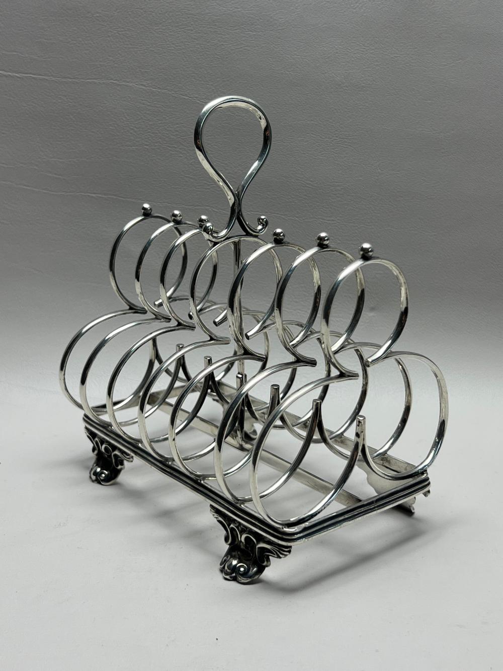 ENGLISH STERLING SILVER TOAST RACK
