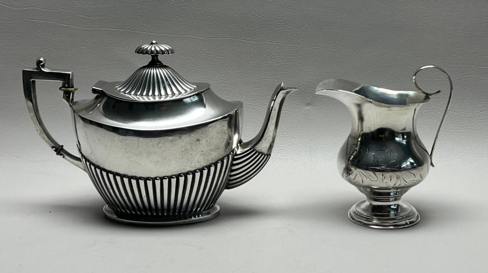 IMPERIAL RUSSIAN 84-SILVER TEAPOT AND
