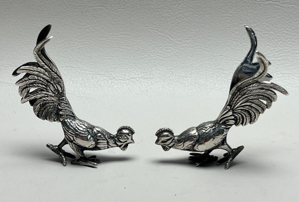 PAIR TESTED STERLING SILVER MINIATURE 2e6f41