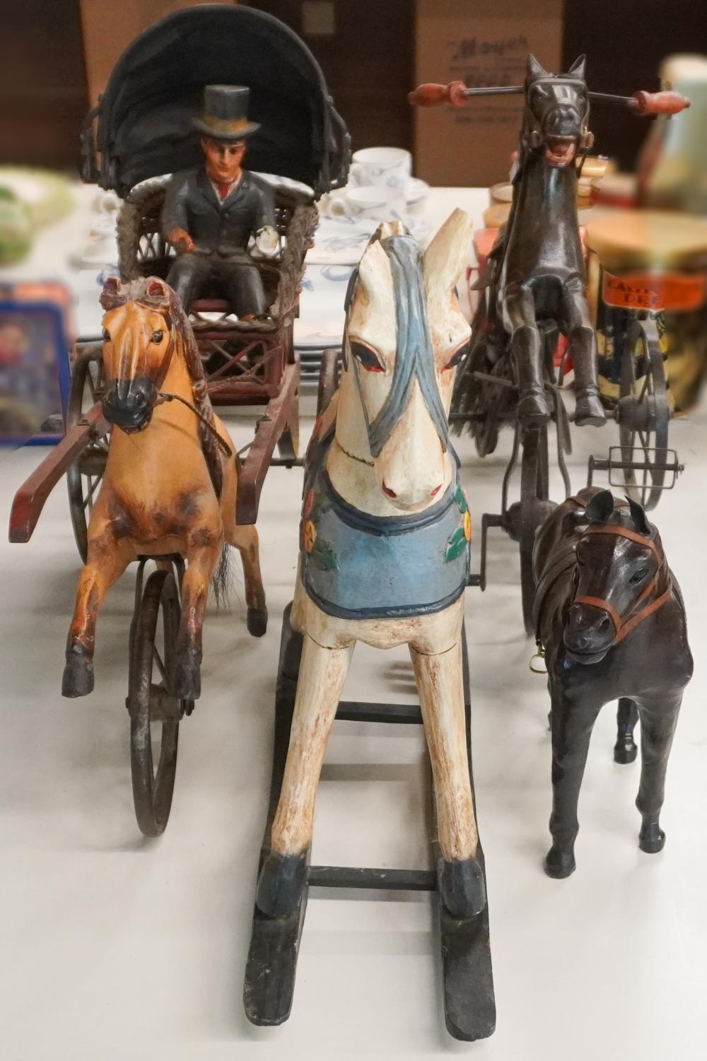 FOUR ASSORTED EQUESTRIAN FIGURESFour