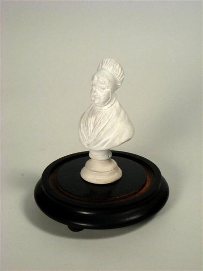 Parian bust of Quaker lady    19th