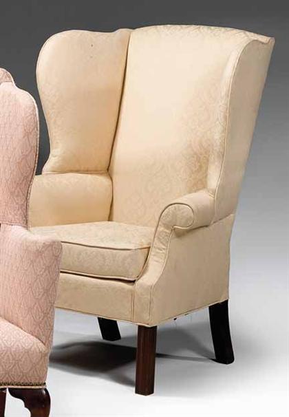 Chippendale mahogany wing chair    The