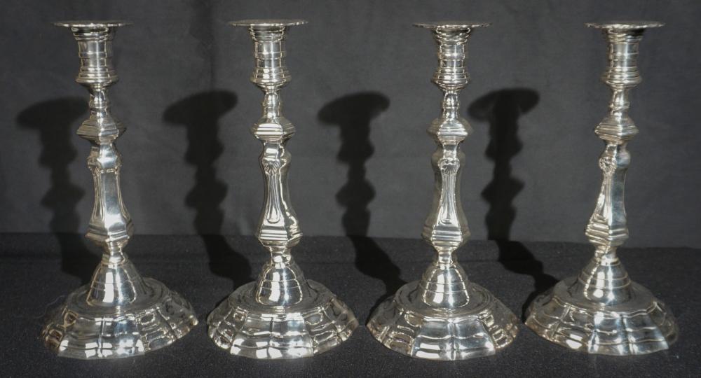 SET OF FOUR GEORGIAN STYLE SILVERPLATE 2e7084