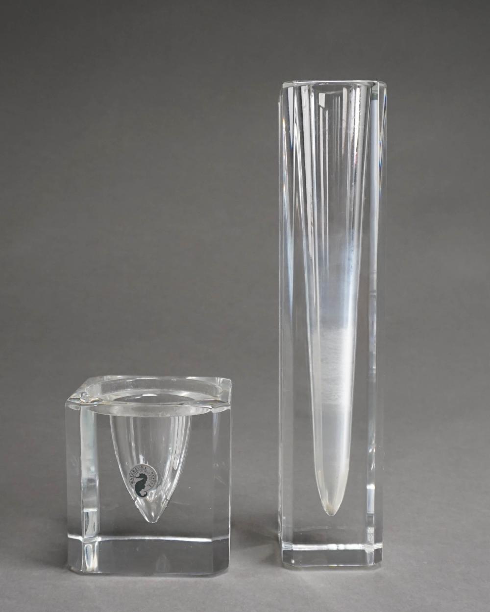 WATERFORD CRYSTAL BUD VASE AND 2e709c